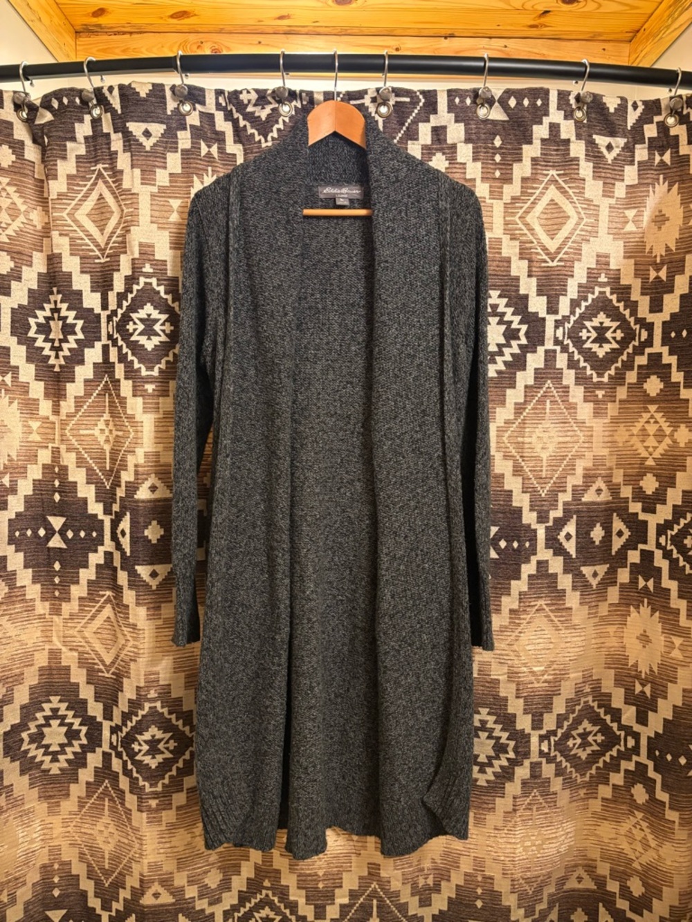 Eddie Bauer Lounge Around Cardigan, With Belt and Pockets, Size Medium - Picture 2 of 14